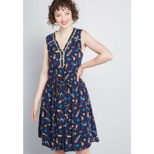 Modcloth Cafe au Soleil Sleeveless Dress